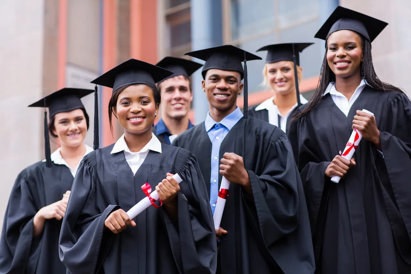 Étudiants lors d’une cérémonie de diplomation